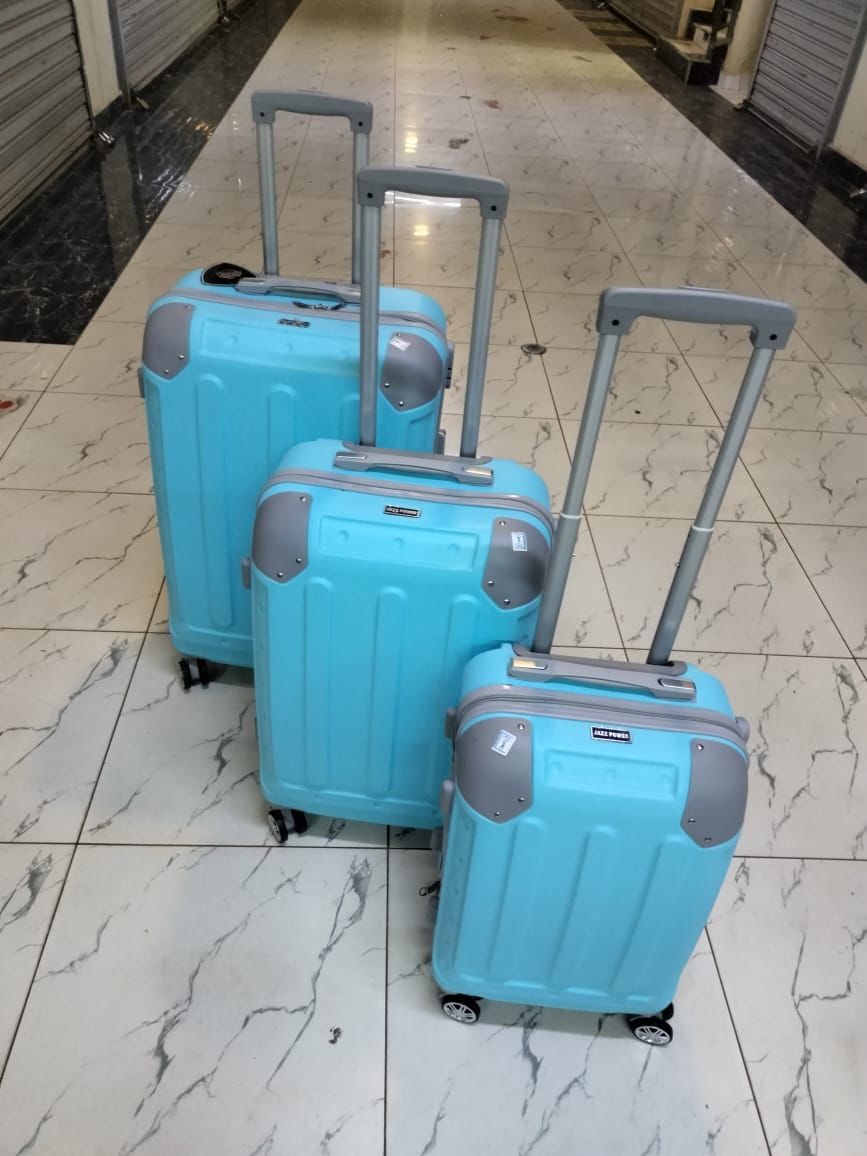 Suitcase 3pc Set (Rubber) - Blue