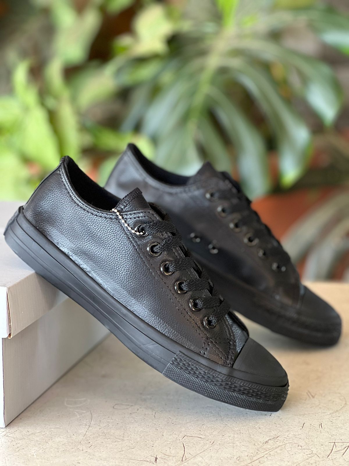 Converse All star Leather Sneakers - Black