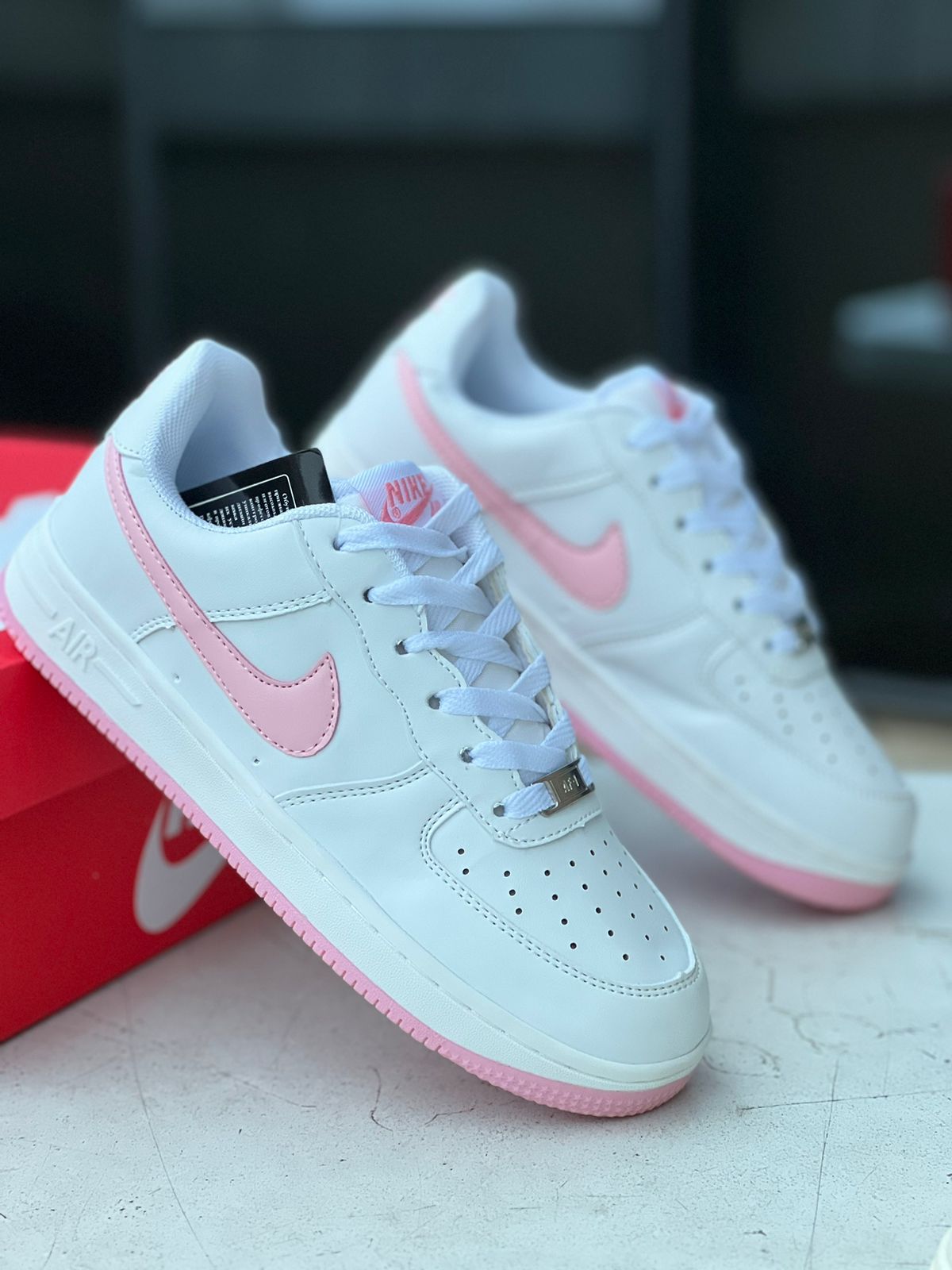 NIke AirForce 1 ‘Pink Valentine'  Sneakers - Pink White