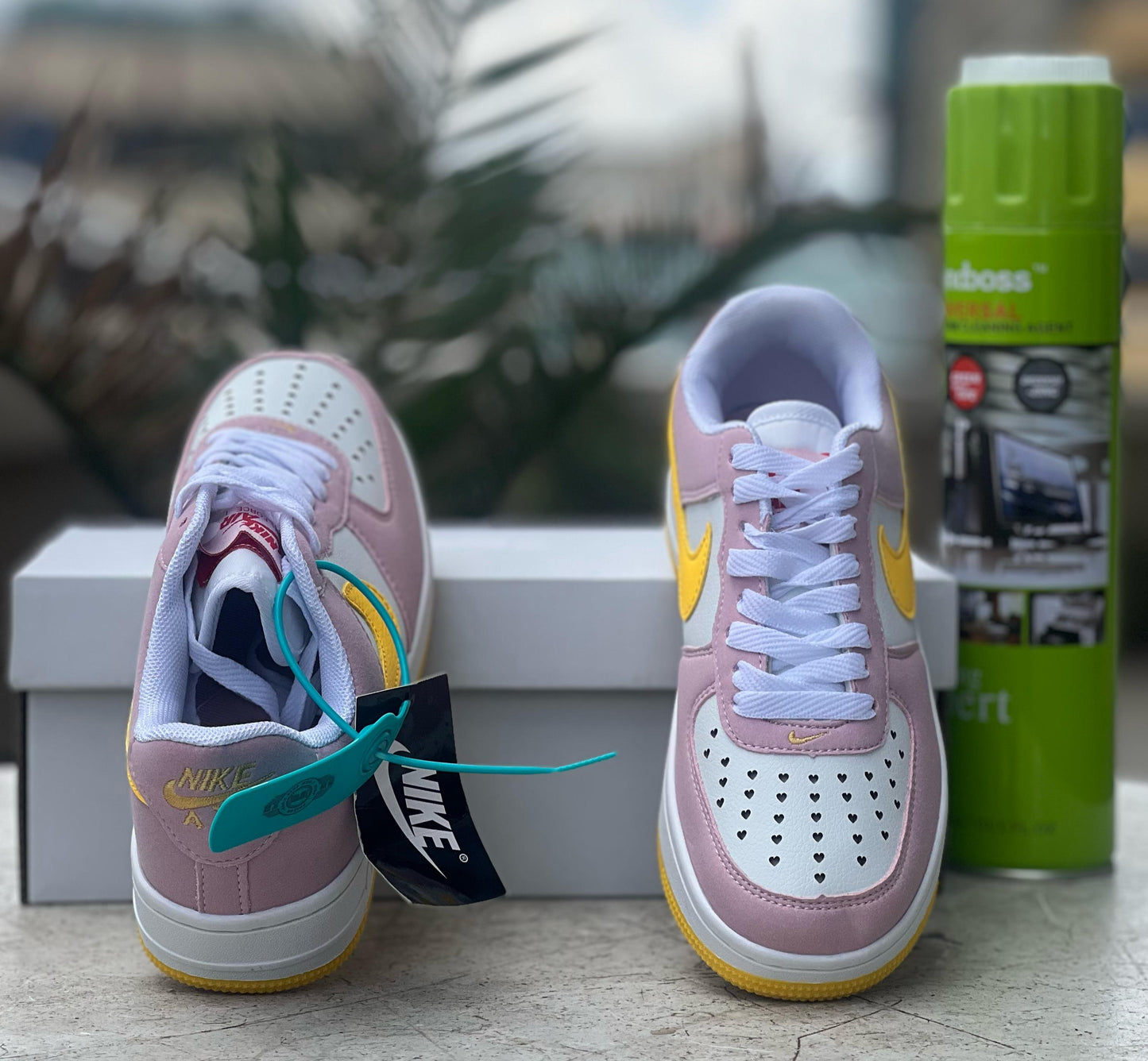 Nike Air Force 1 - Pink/Yellow