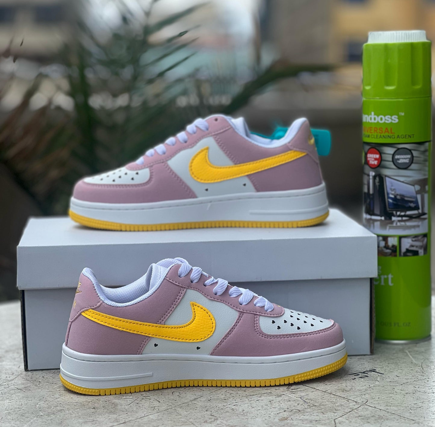 Nike Air Force 1 - Pink/Yellow