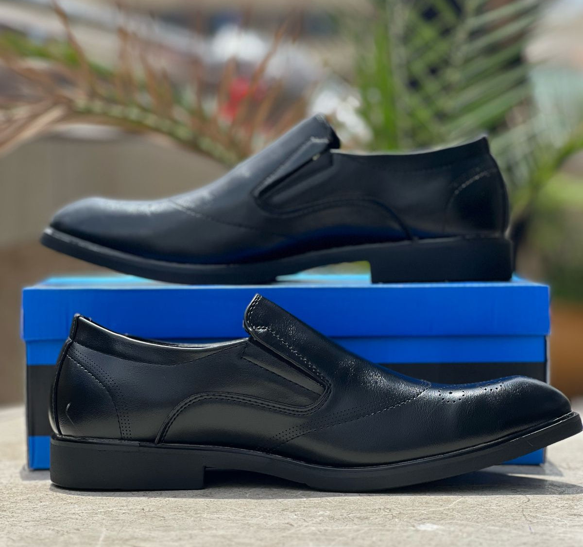 Franco Banetti Classic Leather Slip-On Dress Shoes