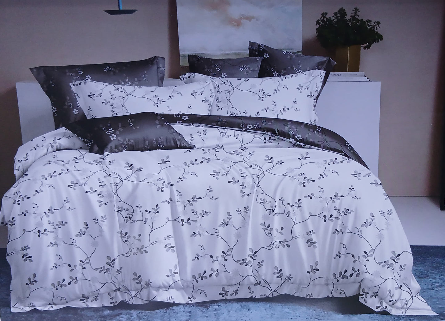 BELLA HOME 4-Piece Fitted Bedsheet Set 5*6