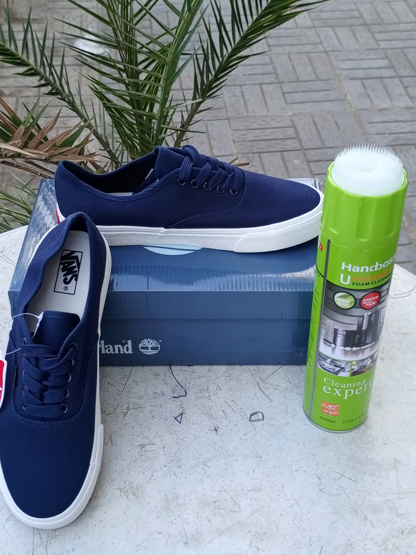 Off the Wall Vans - Navy Blue