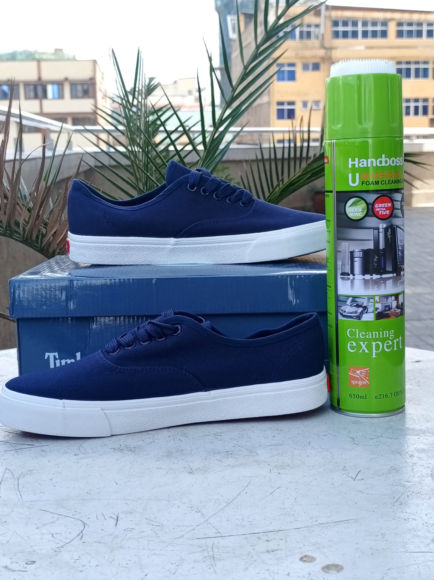 Off the Wall Vans - Navy Blue