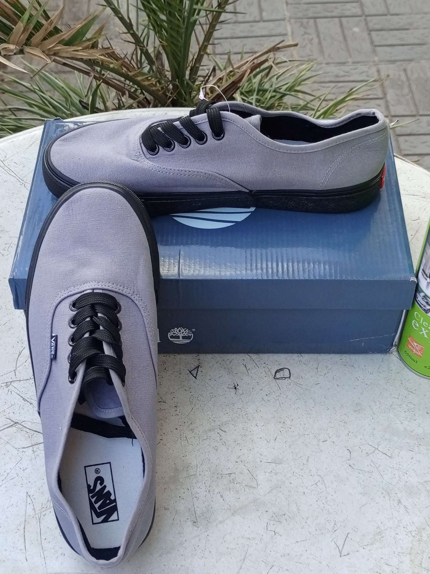 Off the Wall Vans - Grey & Black