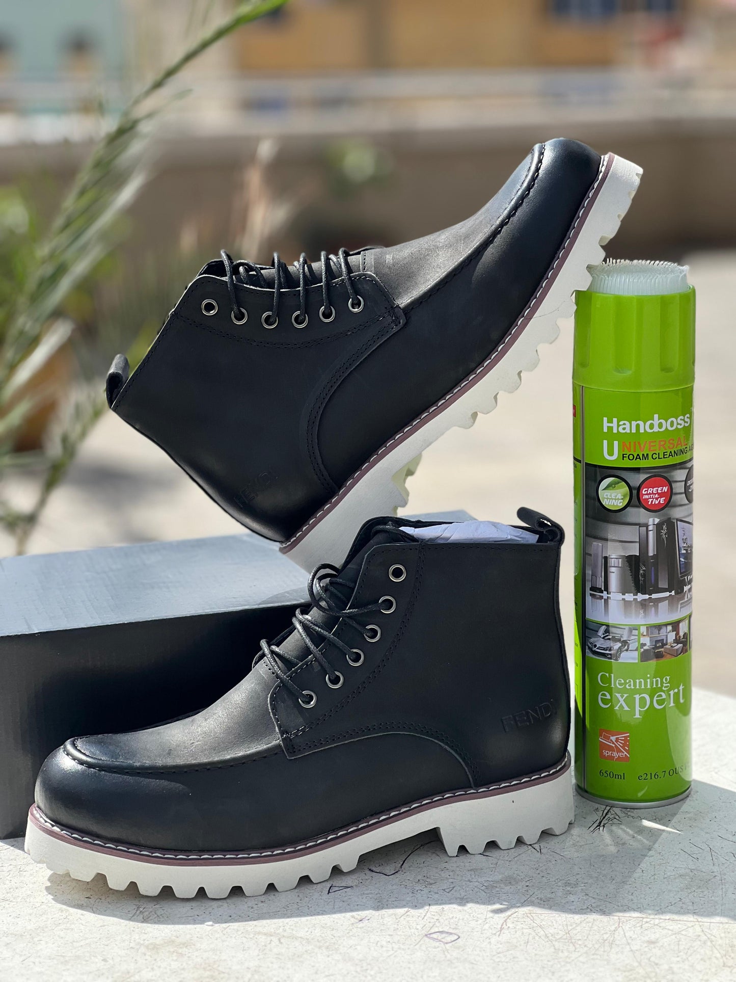 Fendi Leather Ankle Boots