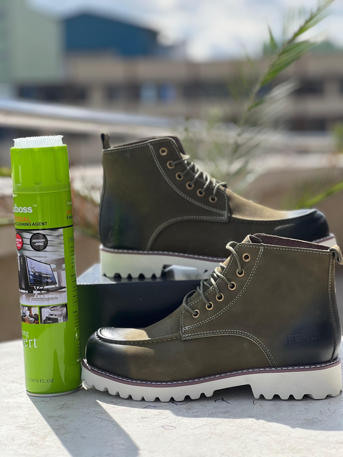 Fendi Leather Ankle Boots