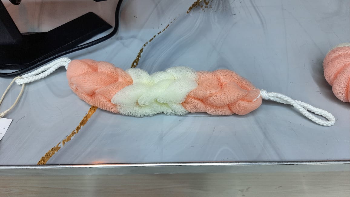 Braided Bath Loofah Back Scrubber