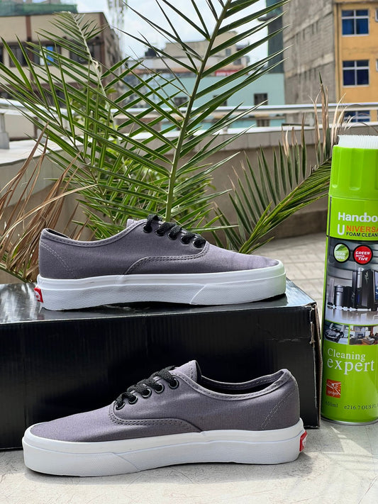 Vans Grey Canvas Sneakers
