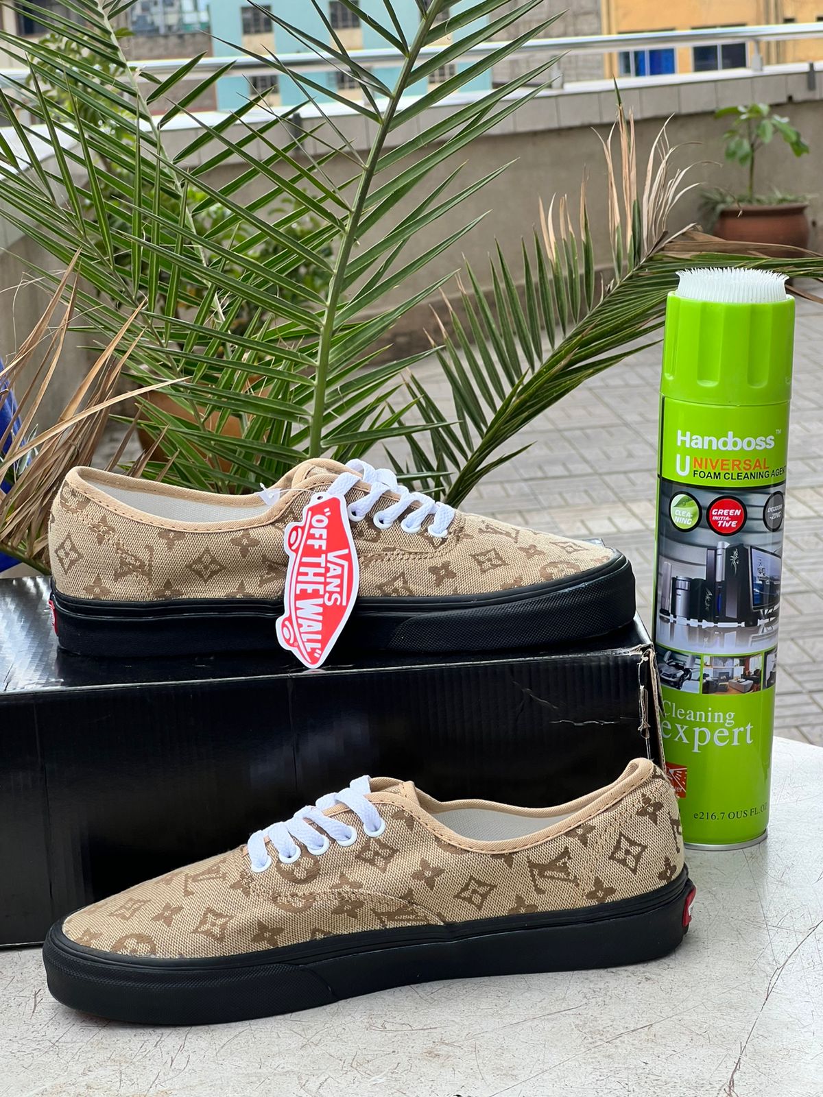 Vans Luxury Monogram Canvas Sneakers