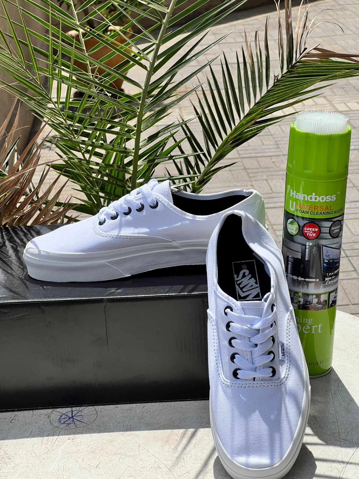 Vans White Canvas Sneakers