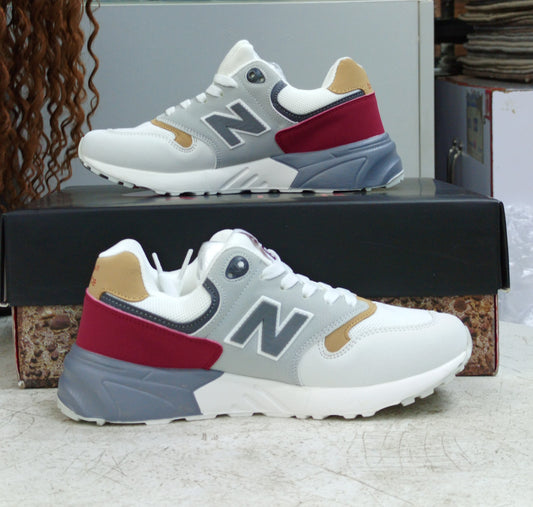 New Balance 999 Sneakers White Grey Red