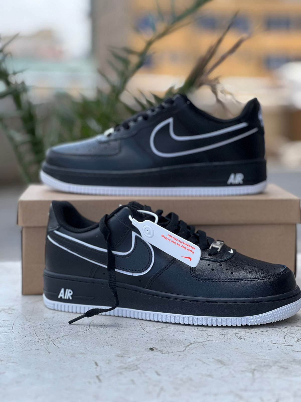 Air Force 1 Sneakers - Classic Black & White