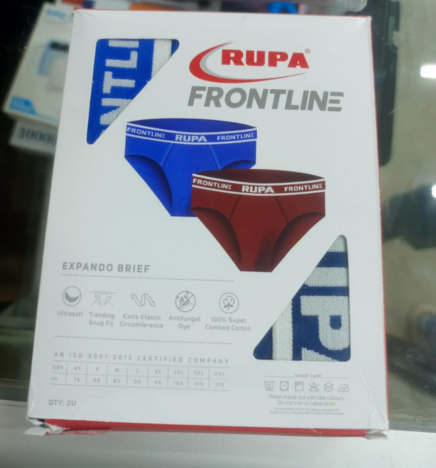 RUPA FRONTLINE Men's Expando Brief (2-Pack)