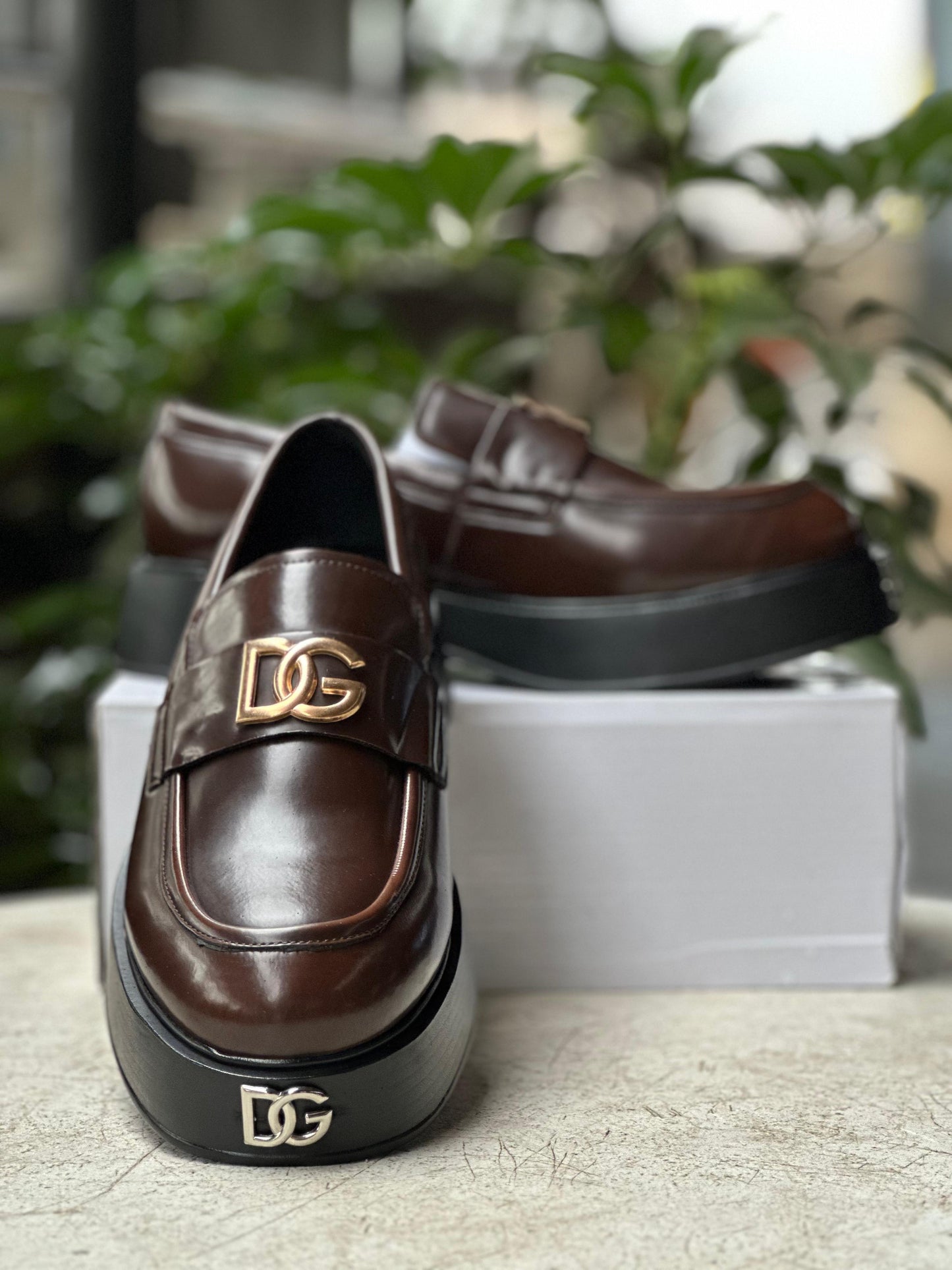 Dolce & Gabbana Brown Platform Loafers