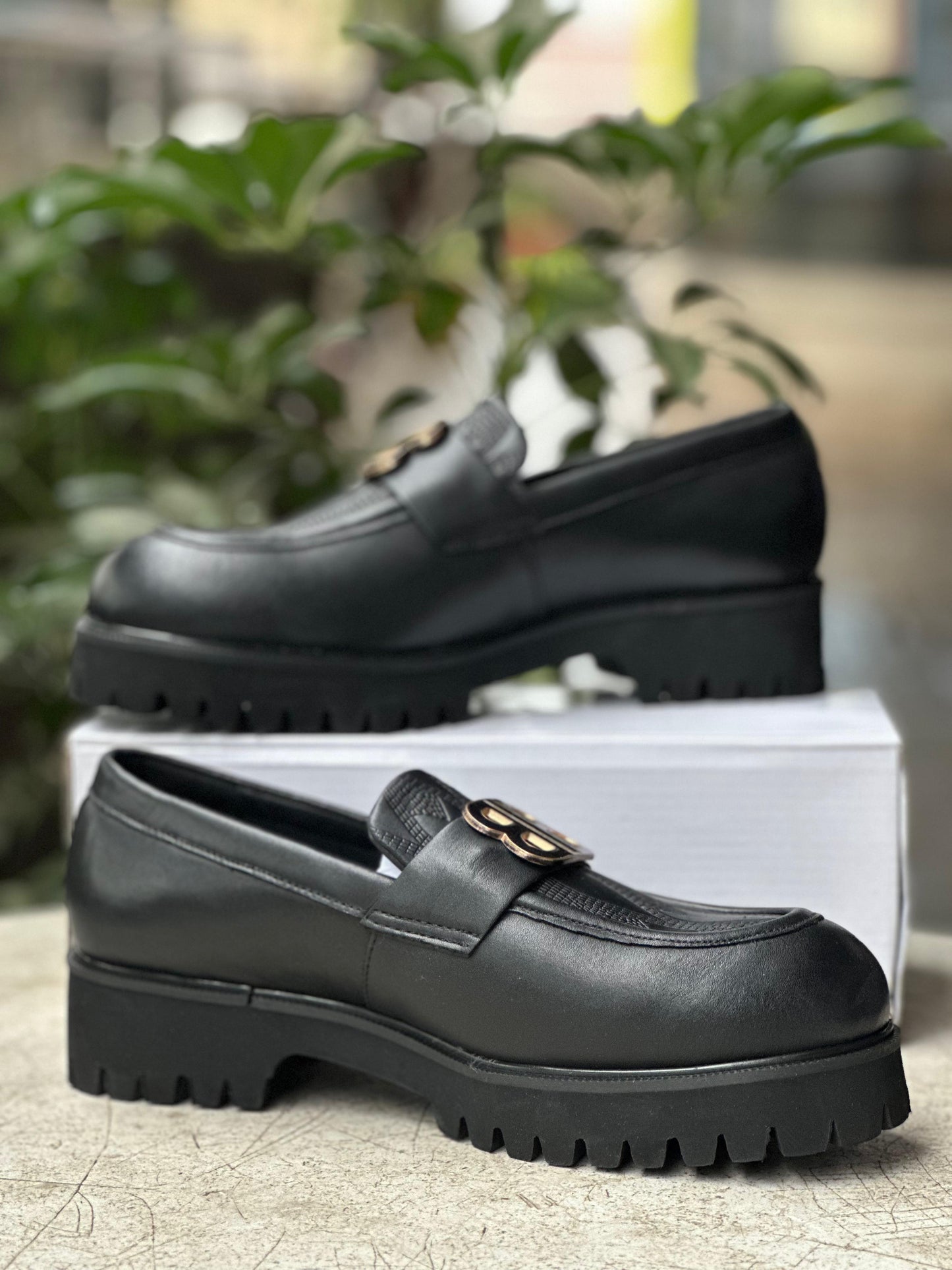 Balenciaga Urban Black & White Chunky Sole Sneakers