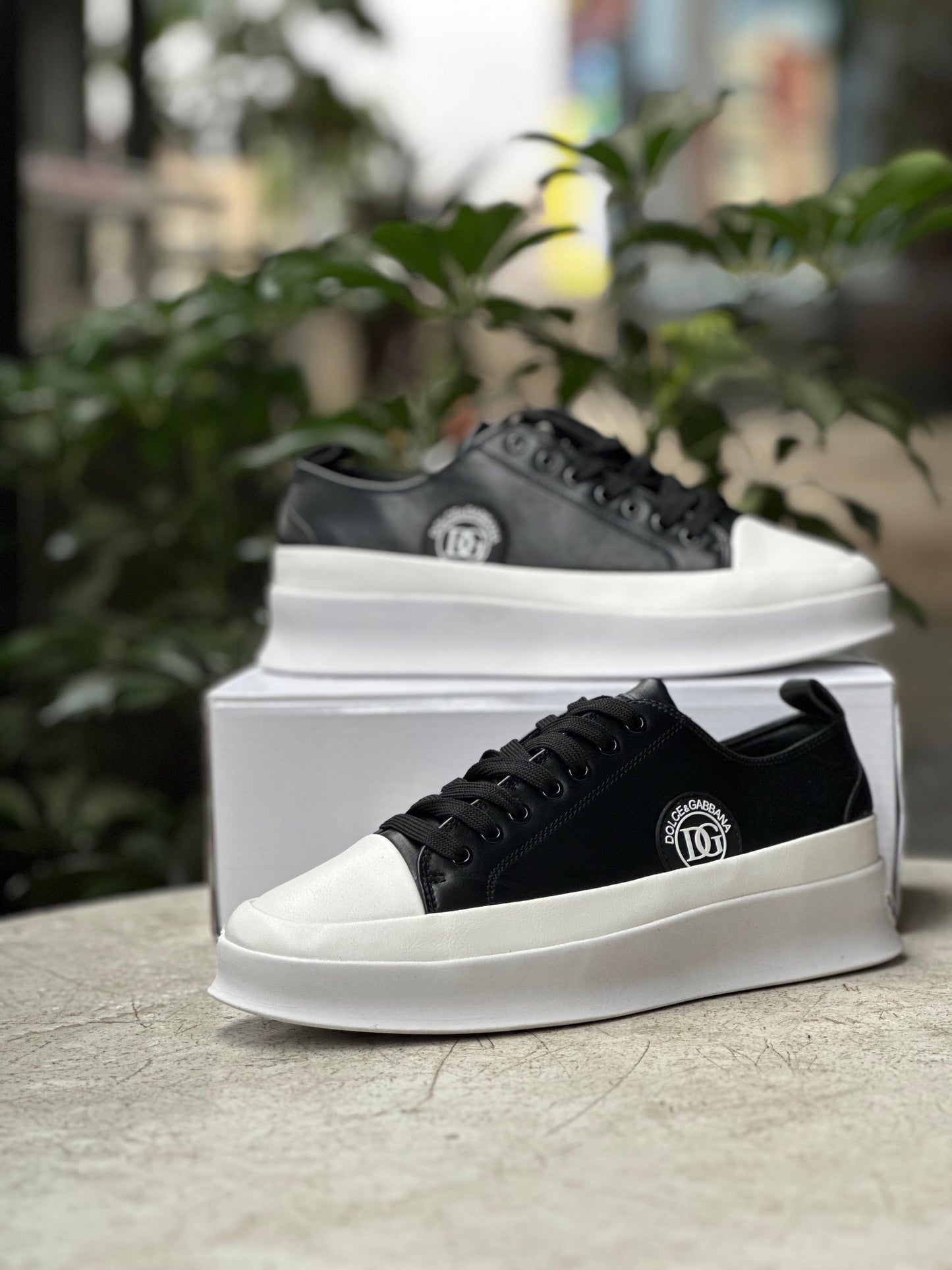 D&G  Platform Low-Top Sneakers