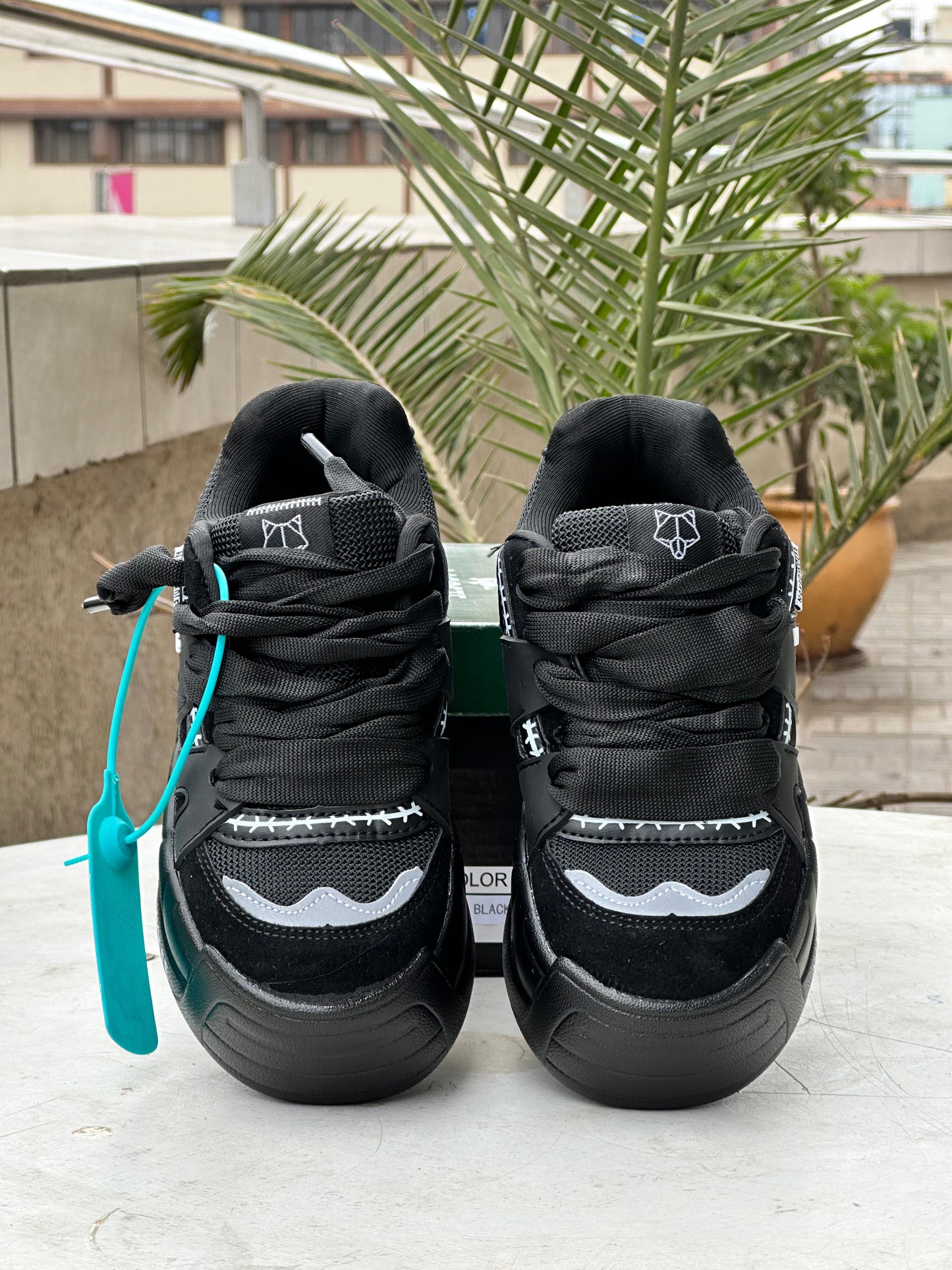 Naked Wolfe Kids Sneakers – Triple Black Edition