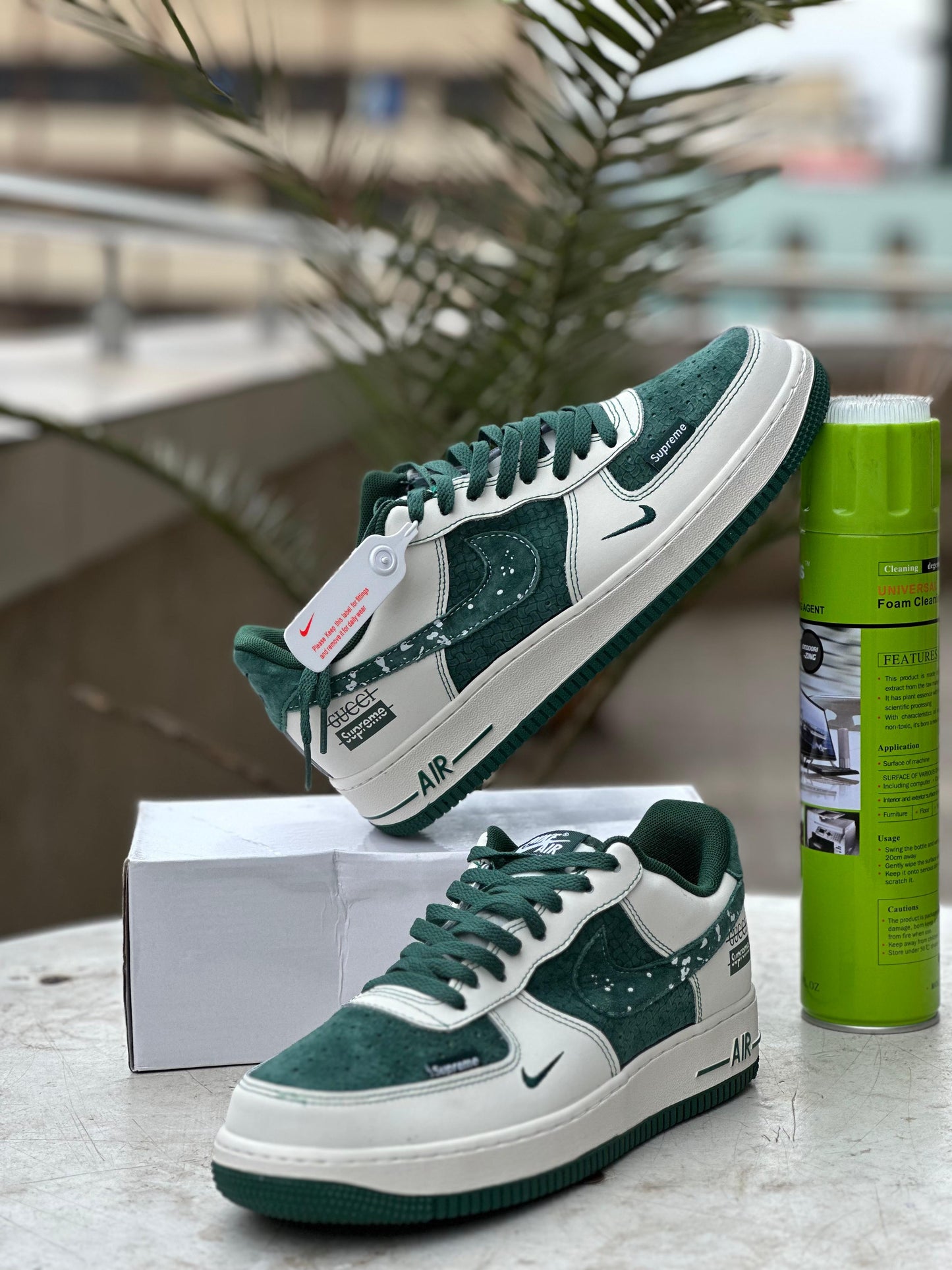 Supreme x Gucci Inspired Air Force 1 – Green