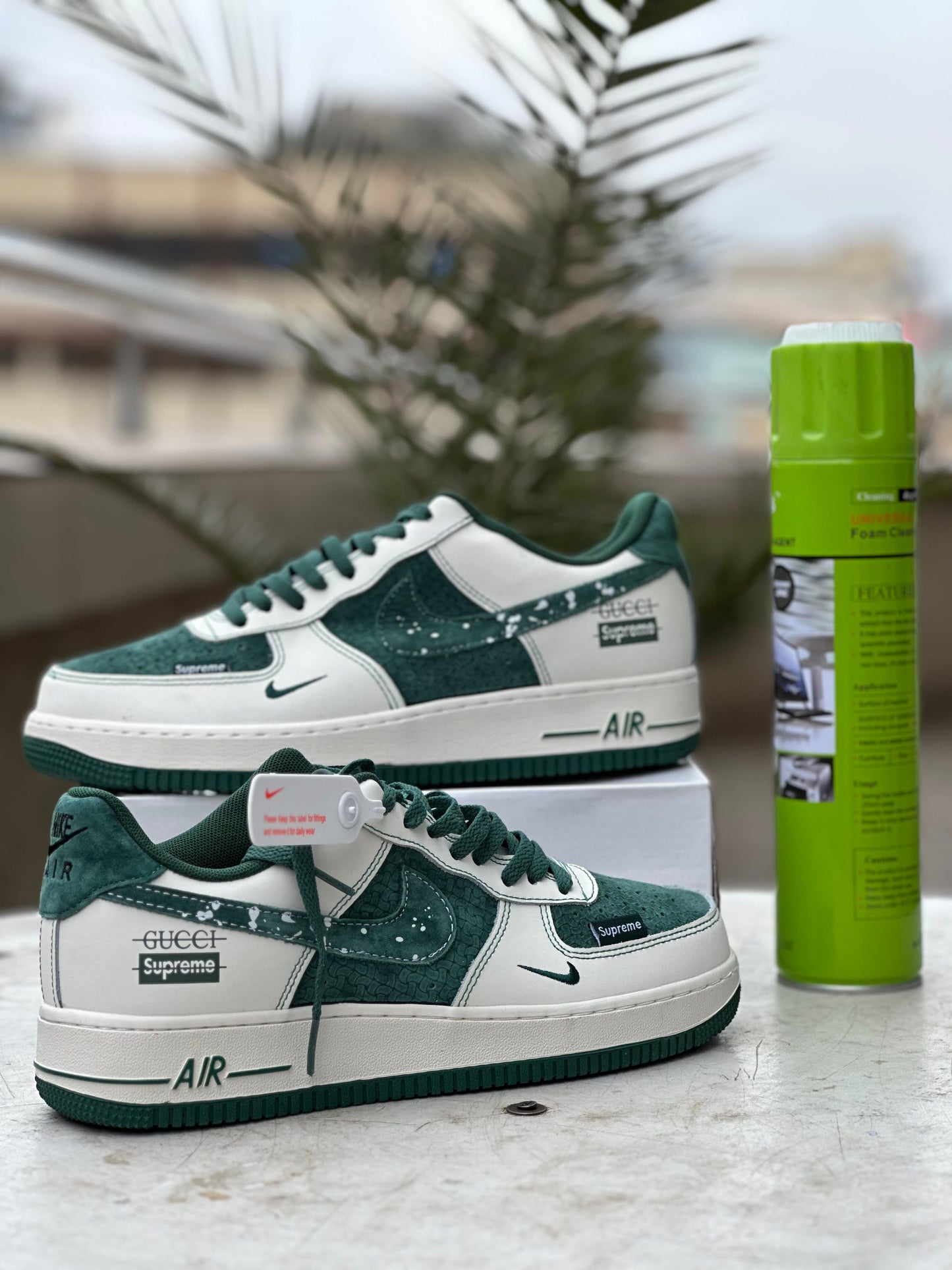 Supreme x Gucci Inspired Air Force 1 – Green