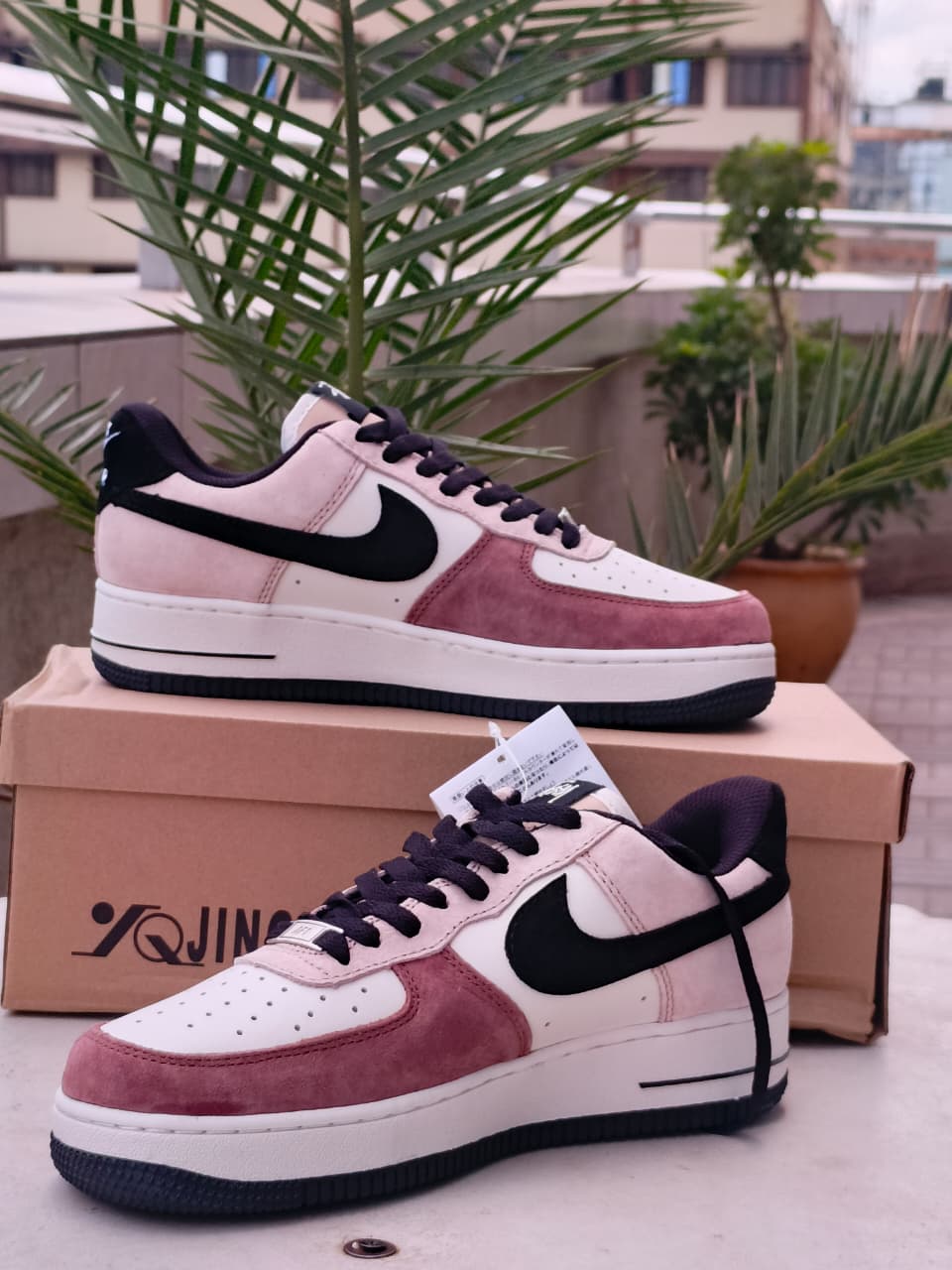 Nike Air Force 1 x Stussy x The North Face – Pink/Black Suede Edition