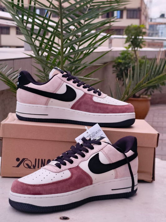 Nike Air Force 1 x Stussy x The North Face – Pink/Black Suede Edition