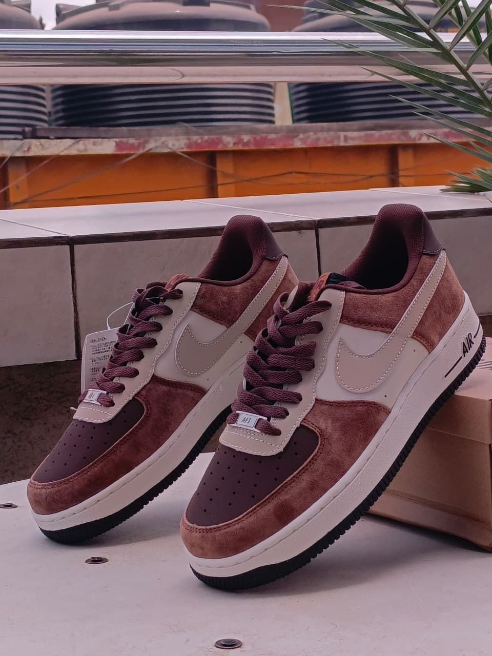 Nike Air Force 1 Low – Brown Suede/Cream Edition