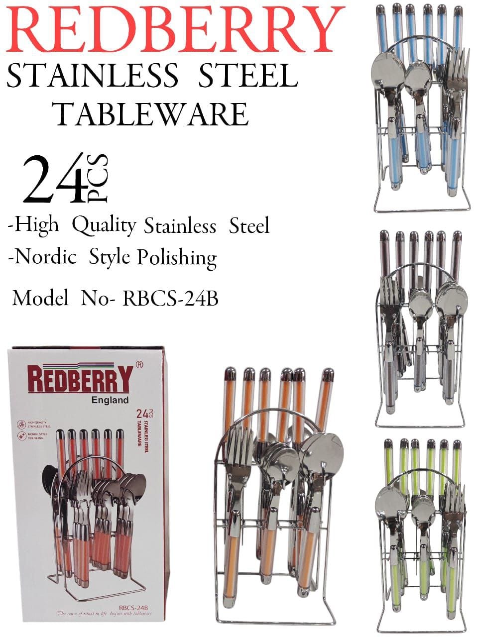 Redberry Stainless Steel Tableware