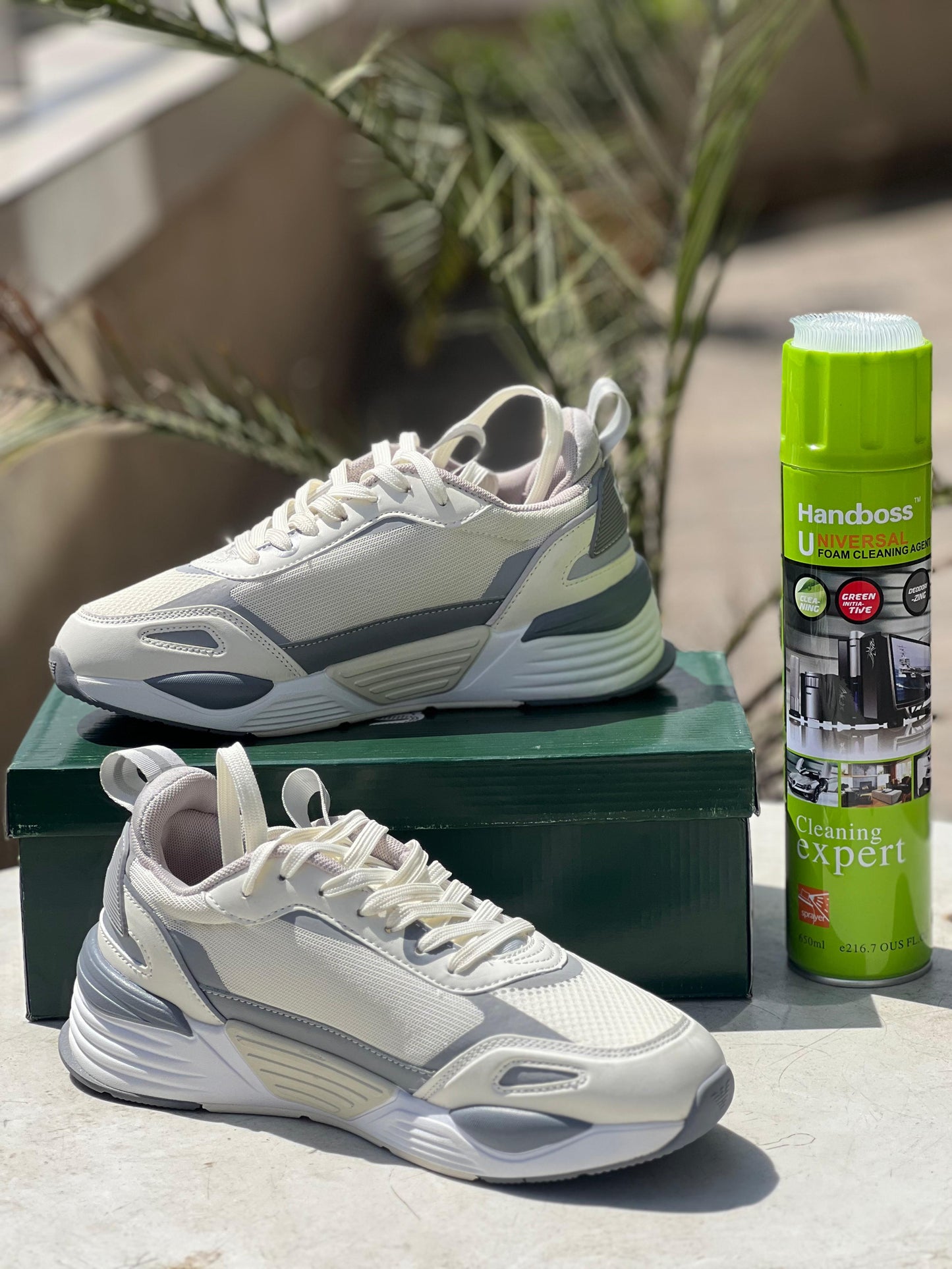 Giorgio Armani Grey Sneakers