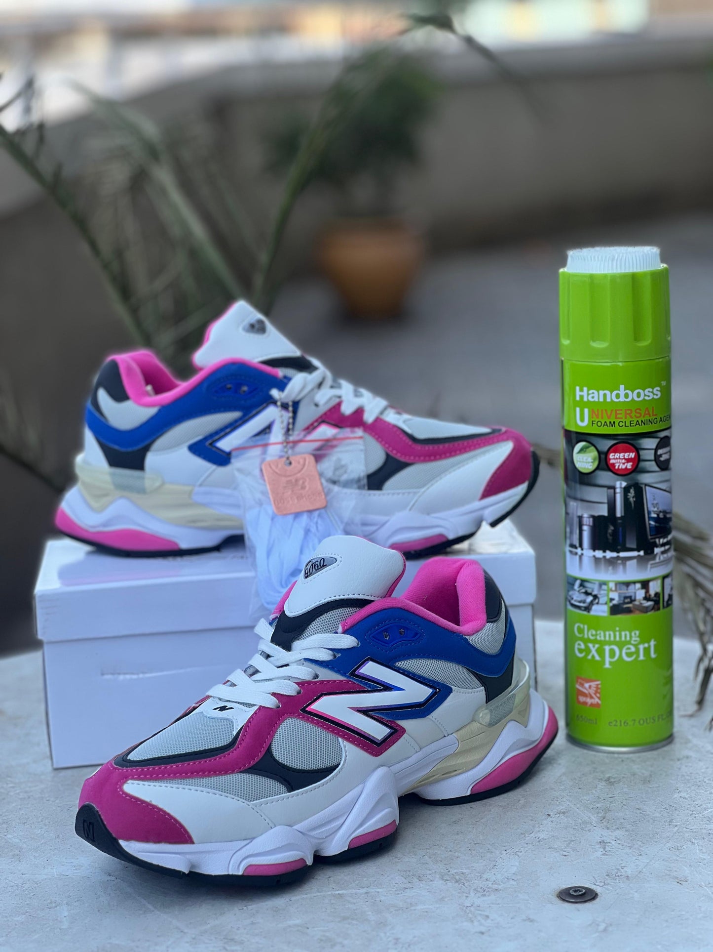 New Balance 9060 – White/Pink/Blue