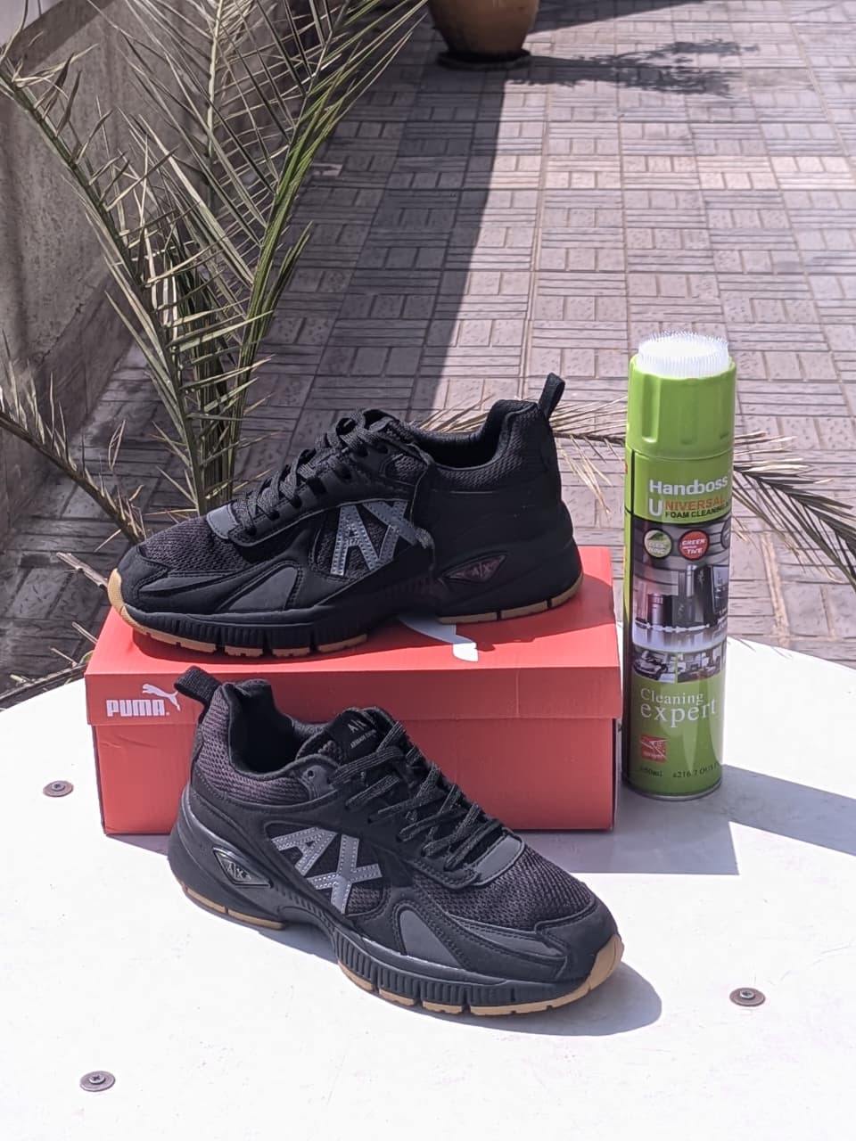 Armani Exchange Sneakers- Black