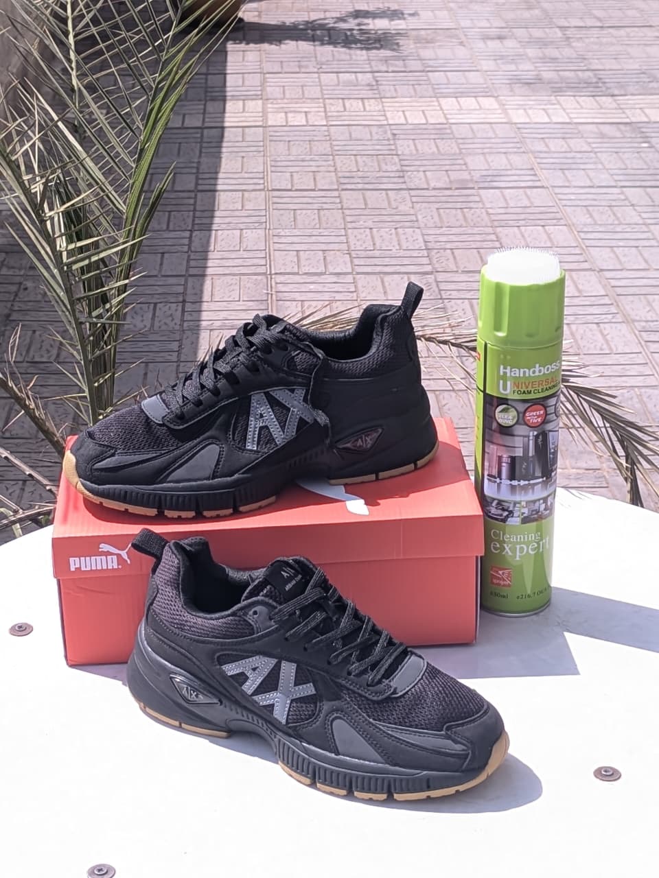 Armani Exchange Sneakers- Black