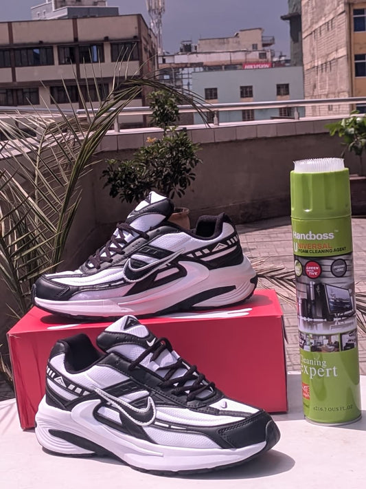 Nike Black & White Retro Runner Sneakers