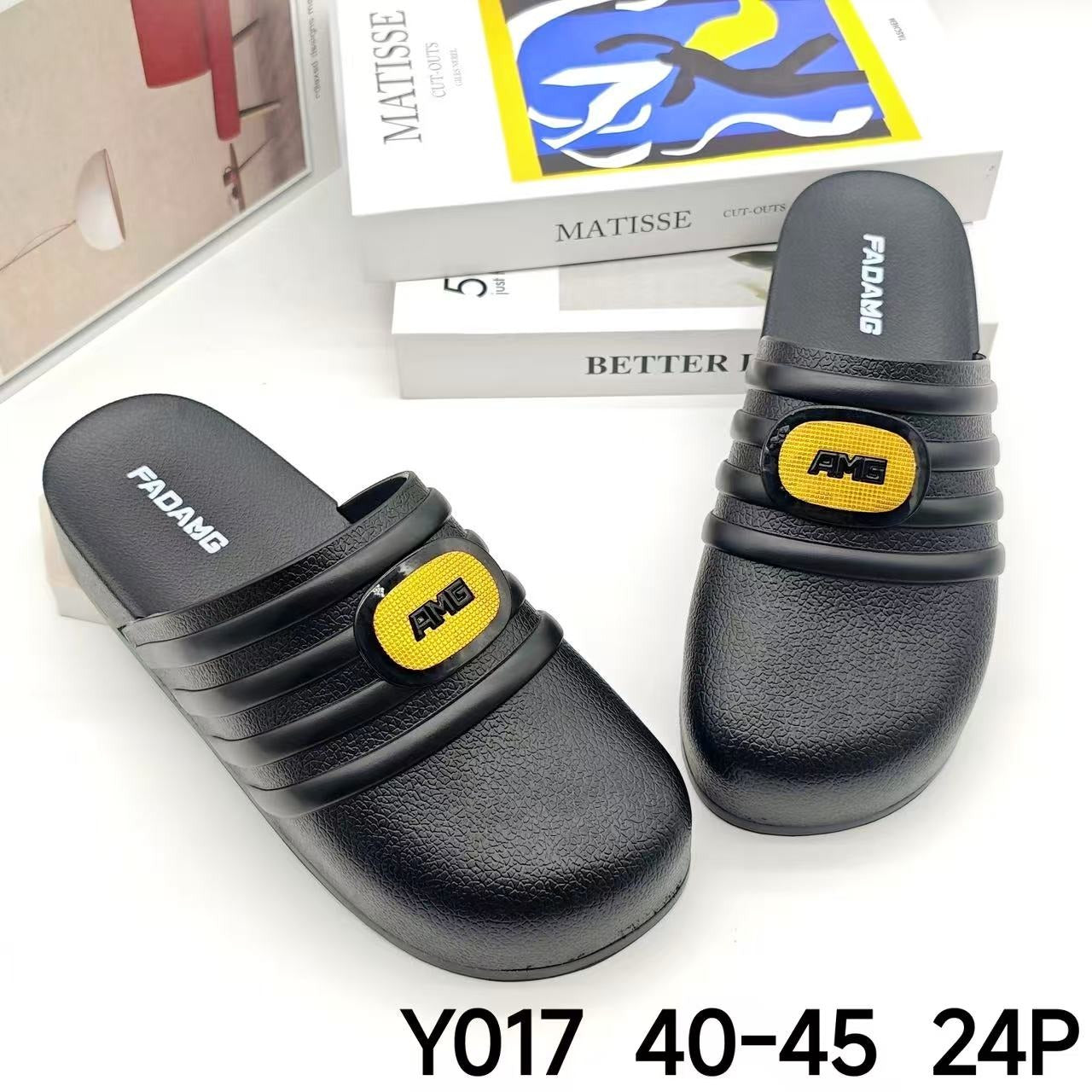 Y017-AMG Classic Clog Slides