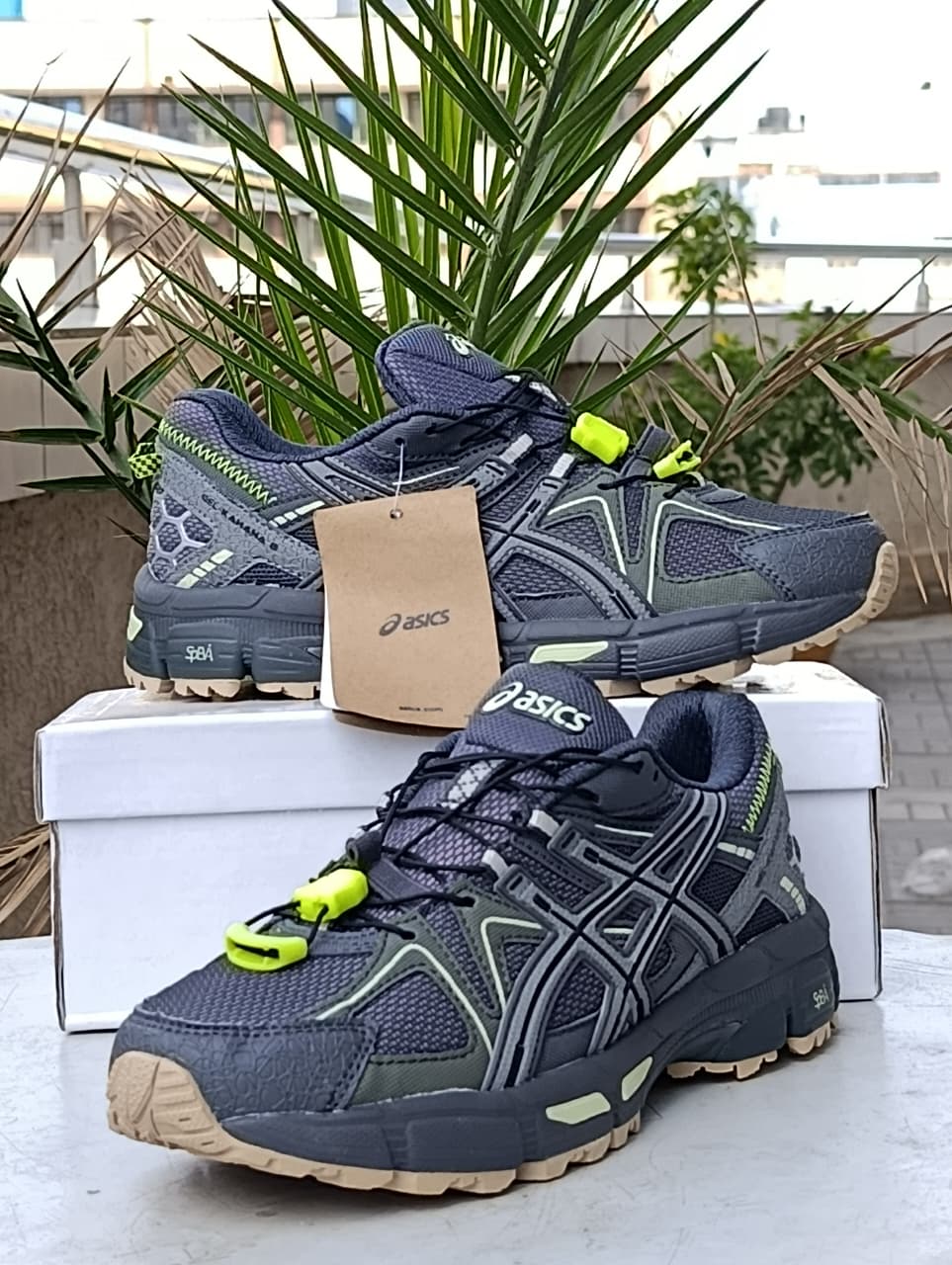 ASICS Nightfall Trail Explorer- Grey green sneakers