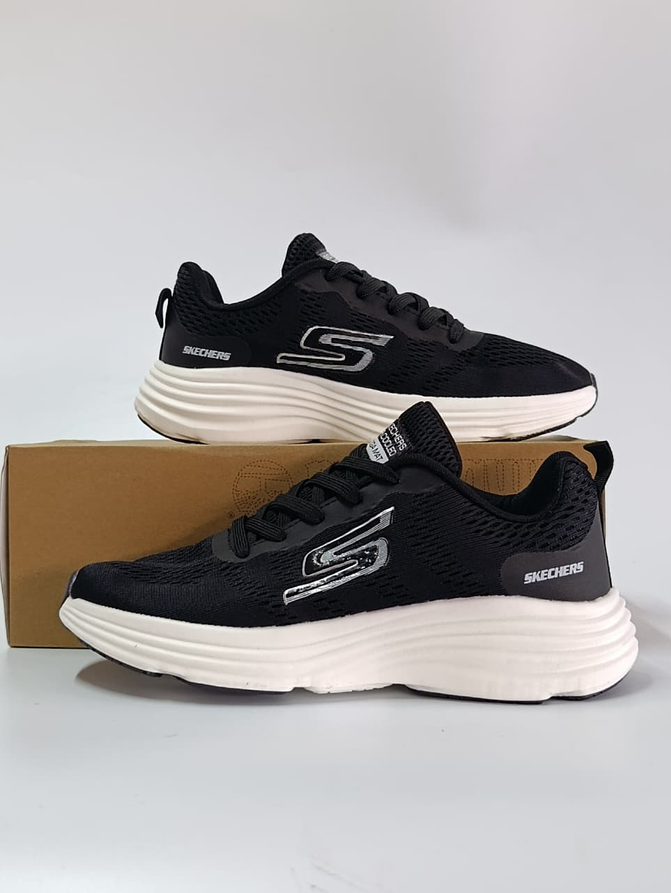 Sketchers Running Sneakers-Black