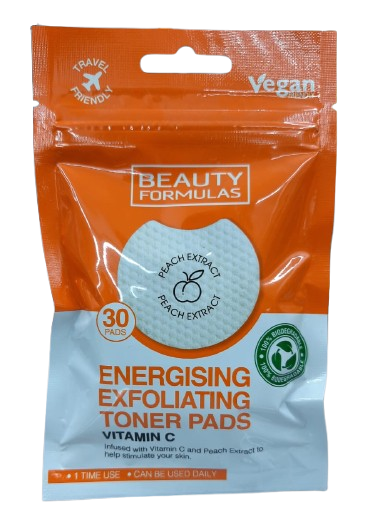 Beauty Formulas Vitamin C Energising Exfoliating Toner Pads