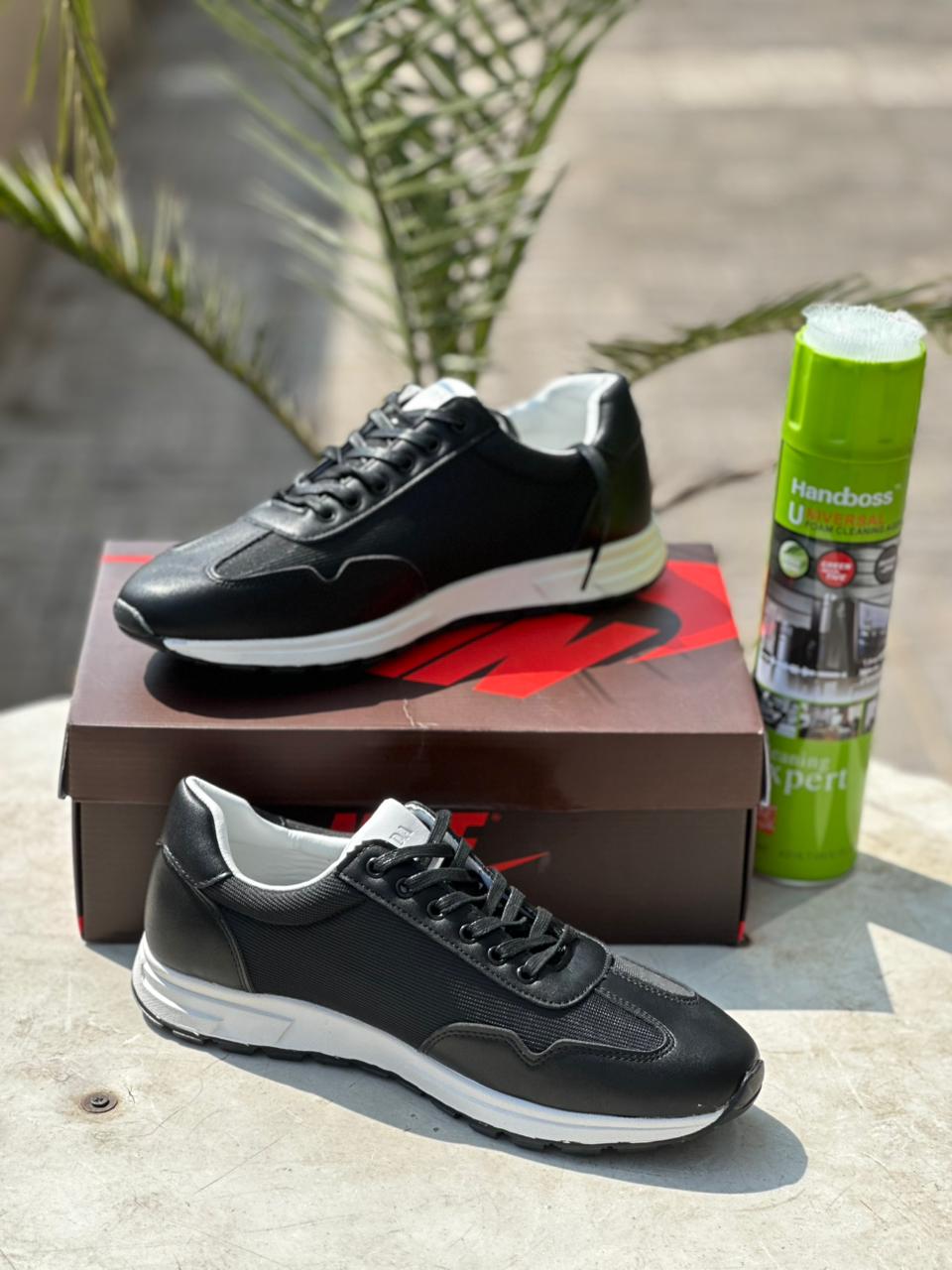 Prada Milano Casual Sneakers-- Black White