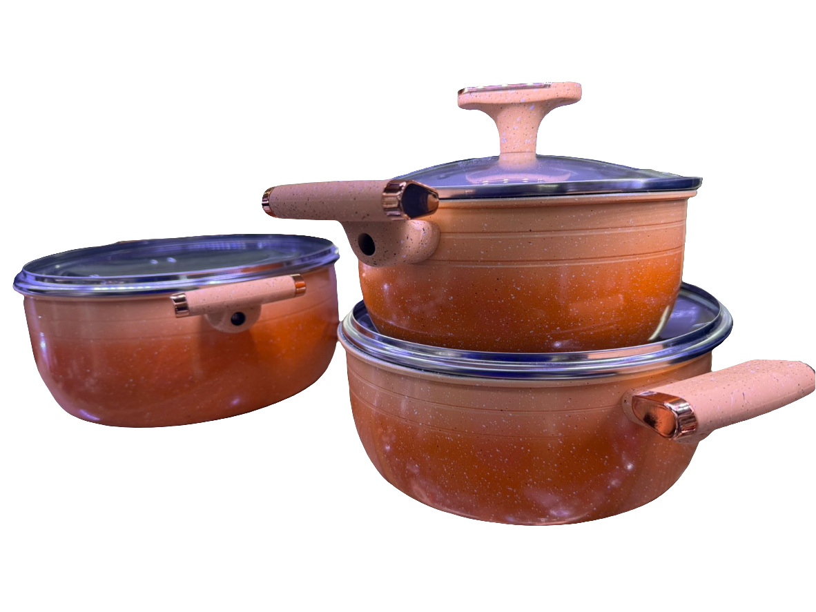 Orange Cookware/Sufuria Set