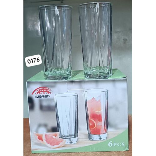 Sundabest 6pcs piece glass tumblers.