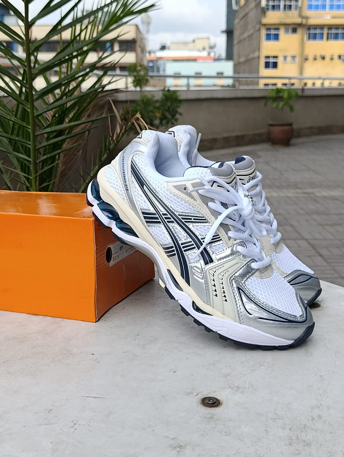 ASICS GEL-KAYANO 14 White/Pure Silver/Midnight