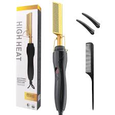 High Heat Hot Comb Hair Straightener Set