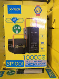 X-TIGI SP1001 Fast Charge Power Bank – 10000mAh, 22.5W
