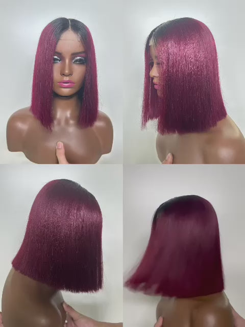 Bob wig Super Double drawn human hair