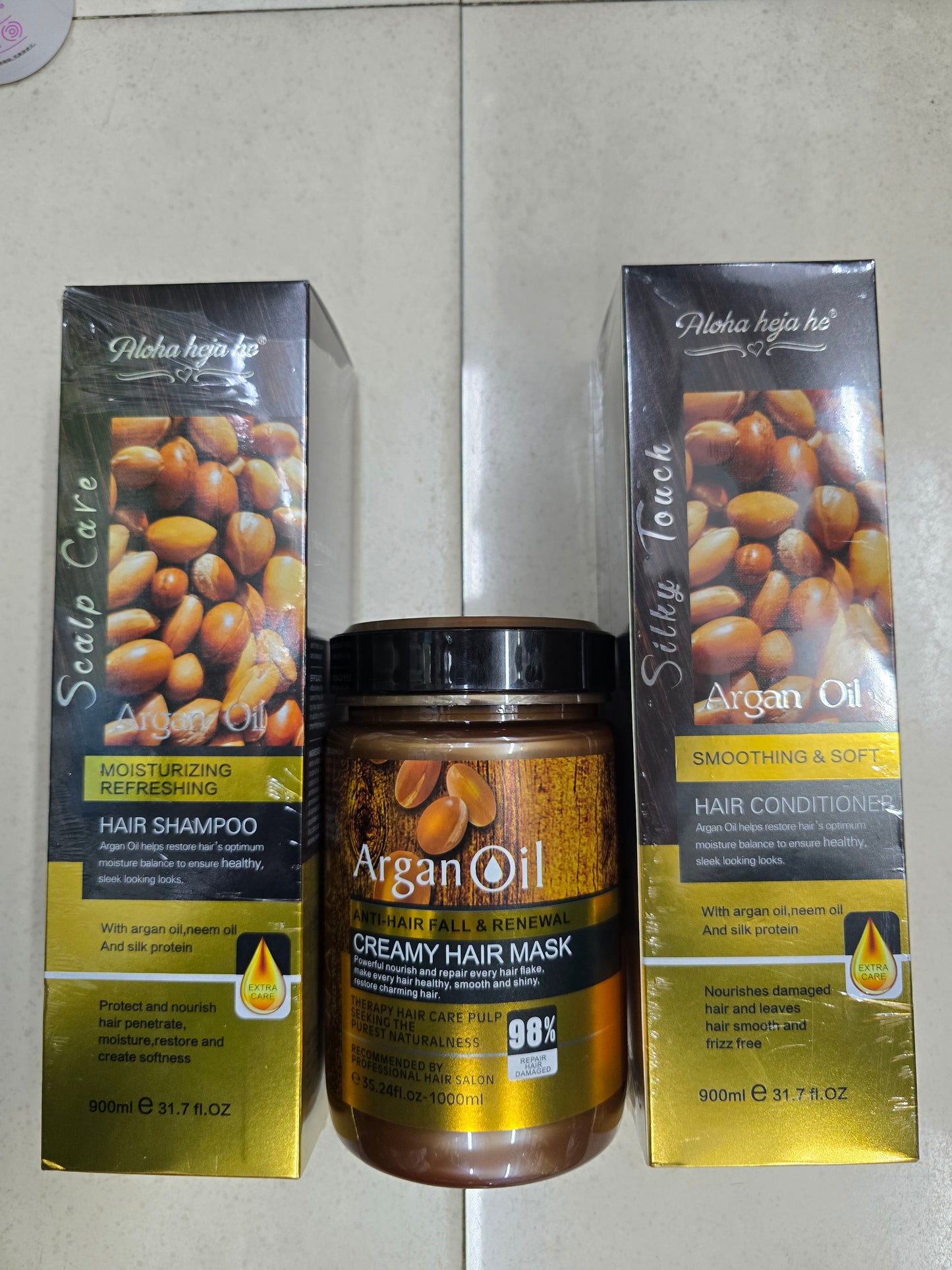 Argan Oil - Shampoo, Conditioner & Hair Mask