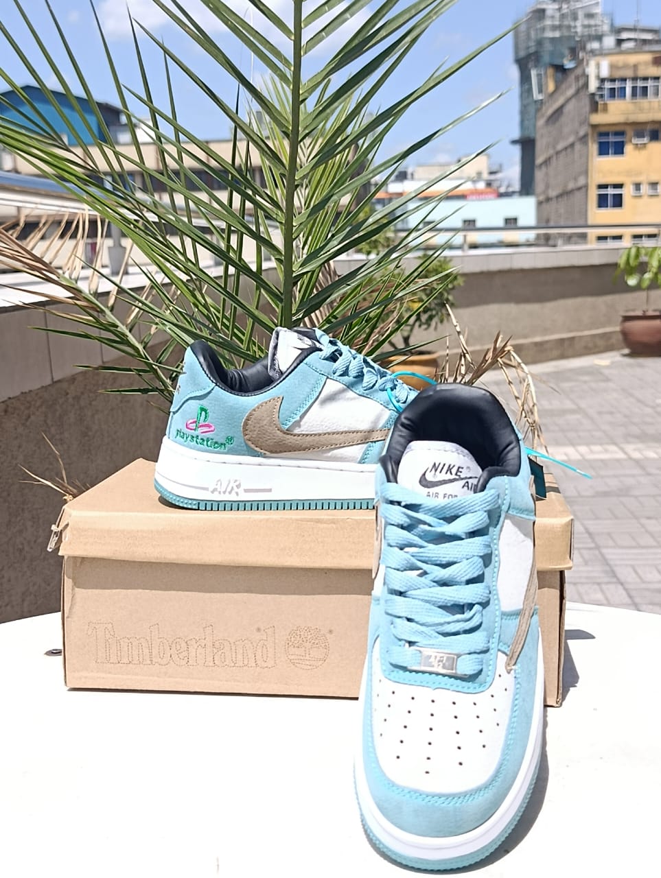 Playstation customized Nike Air Force 1 sneakers