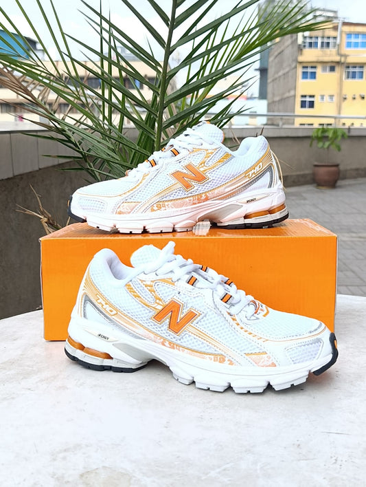 New Balance 740 White/Classic Orange