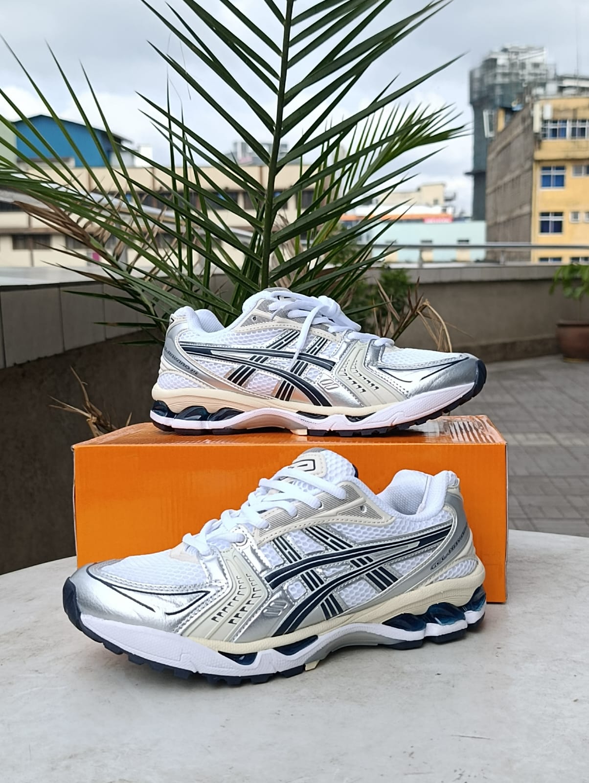 ASICS GEL-KAYANO 14 White/Pure Silver/Midnight