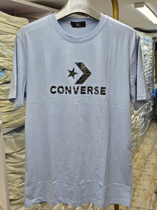 Light Blue 'Camo Fill' Converse Star Chevron Logo T-Shirt